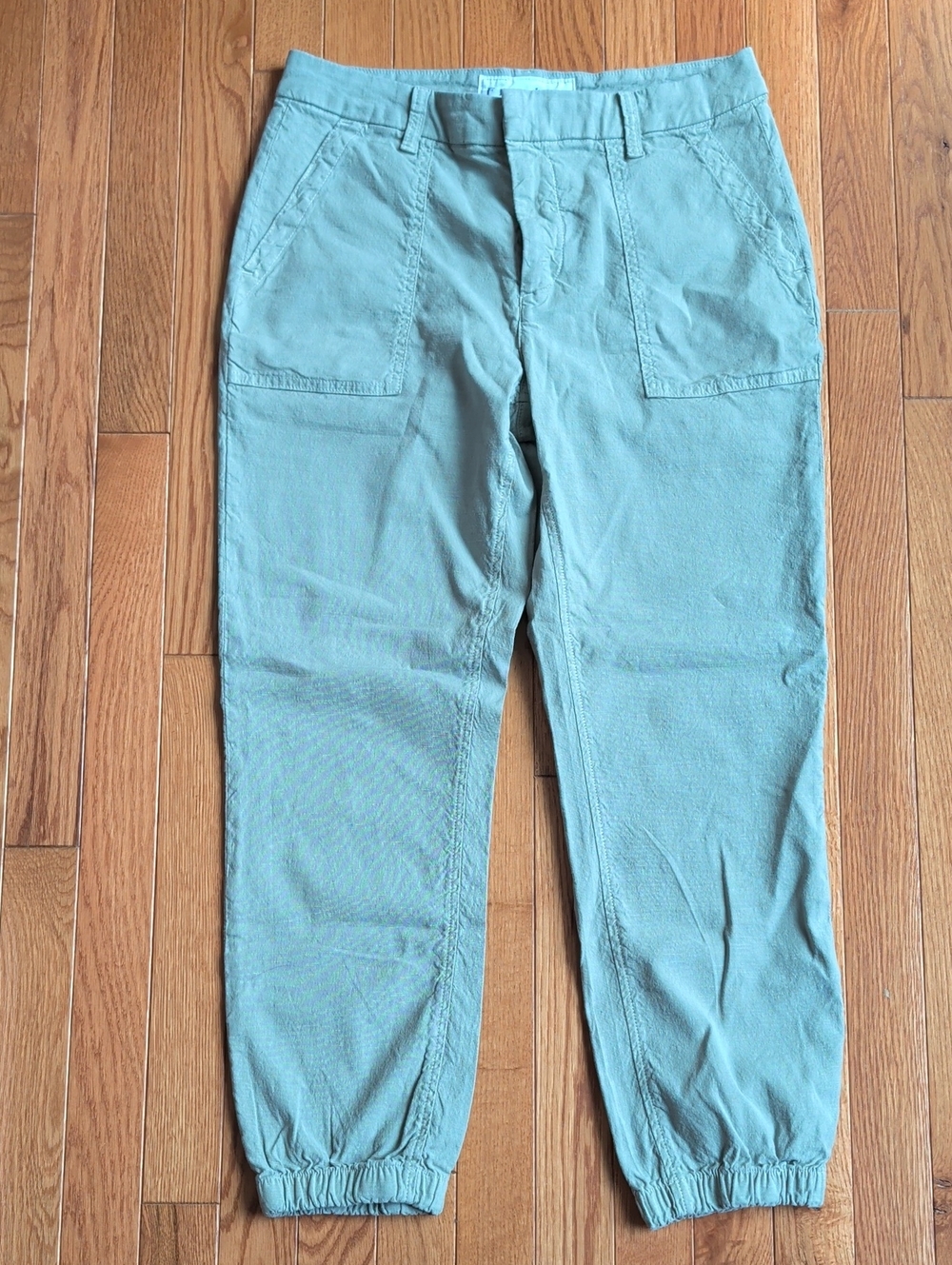 Frank & Eileen Jameson Jogger Pants | Light Green Linen Blend